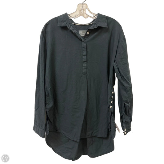 Tunic Long Sleeve By Anthropologie In Black, Size: M