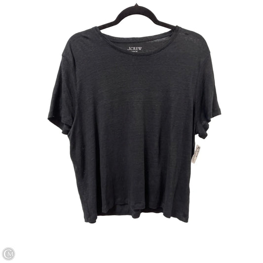 Top Short Sleeve By J. Crew In Black, Size: Xl
