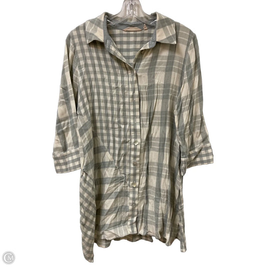 Tunic Long Sleeve By Soft Surroundings In Green, Size: S