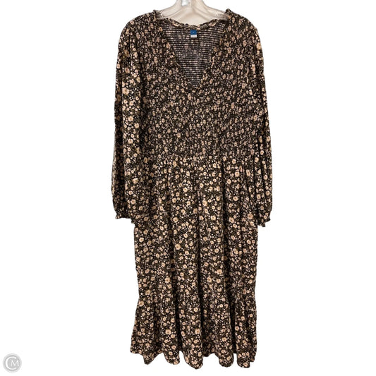 Dress Casual Maxi By Old Navy In Floral Print, Size: Xl