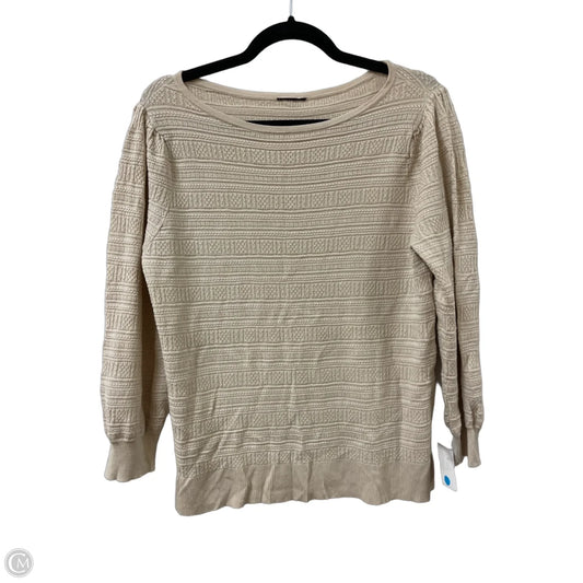 Sweater By Clothes Mentor In Cream, Size: M