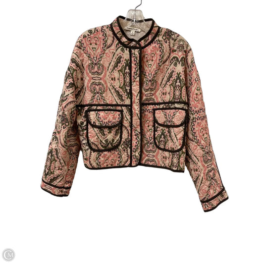 Jacket Puffer & Quilted By Charmed Hearts In Pink, Size: L