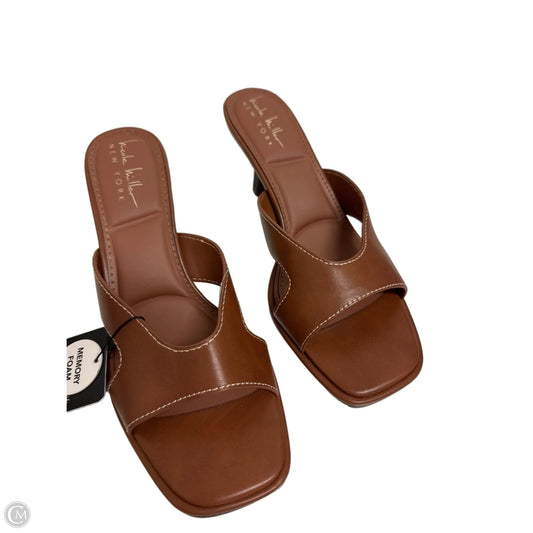 Sandals Heels Kitten By Nicole By Nicole Miller In Brown, Size: 8