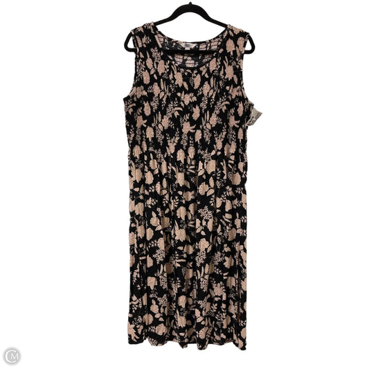 Dress Casual Maxi By Croft And Barrow In Floral Print, Size: 1x