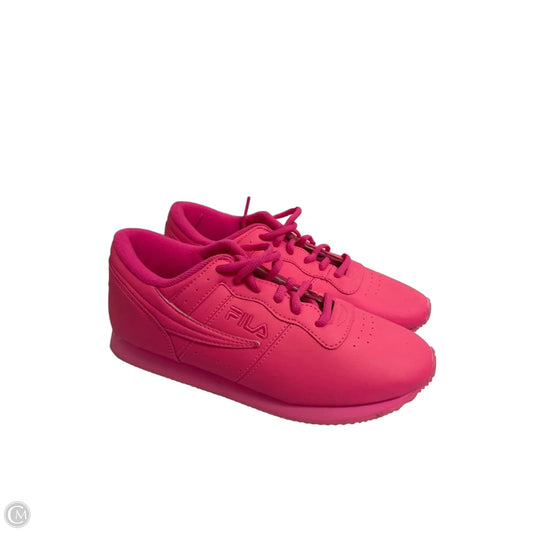 Shoes Sneakers By Fila In Pink, Size: 9.5