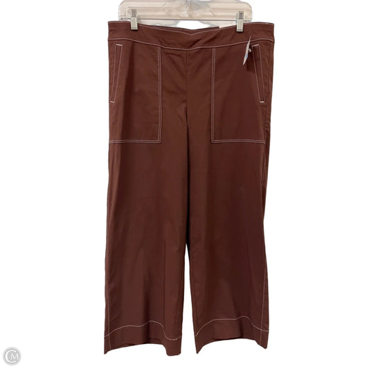 Pants Wide Leg By Chicos In Brown, Size: 12