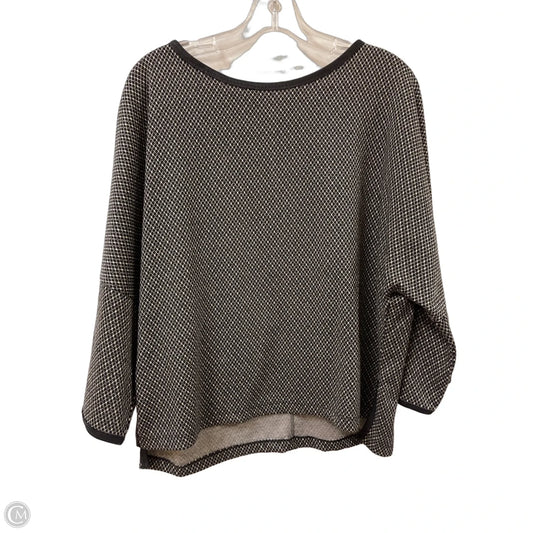 Top Long Sleeve By Max Studio In Black, Size: L