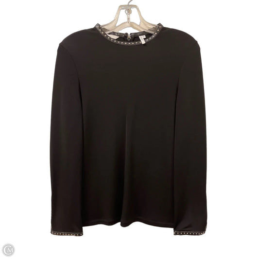 Top Long Sleeve By Helmut Lang In Black, Size: M