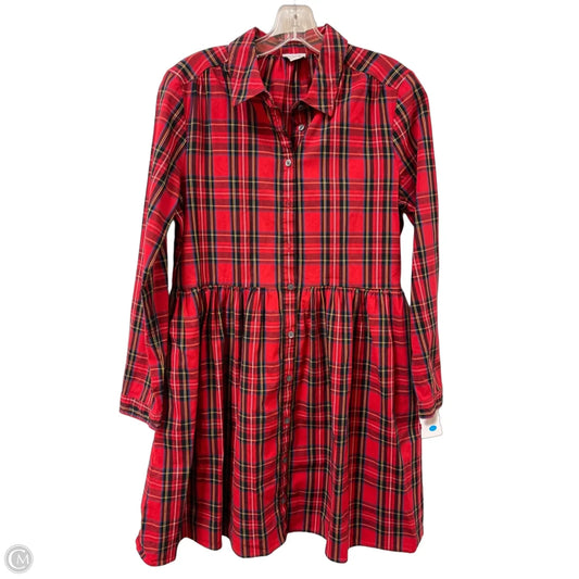 Dress Casual Midi By J. Crew In Red, Size: M