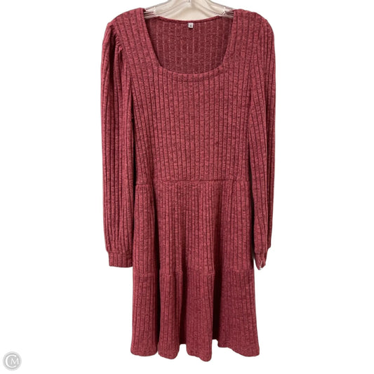 Dress Casual Midi By Clothes Mentor In Red, Size: M
