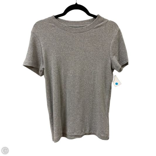 Top Short Sleeve By Banana Republic In Grey, Size: L