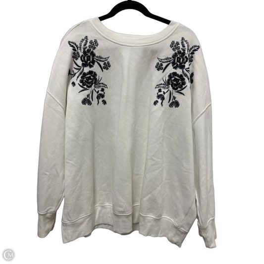 Sweater By Studio Y In White, Size: 1x