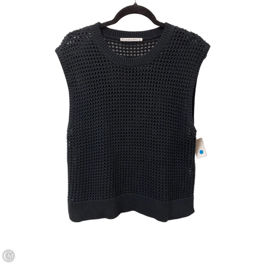 Sweater Short Sleeve By Abercrombie And Fitch In Black, Size: L
