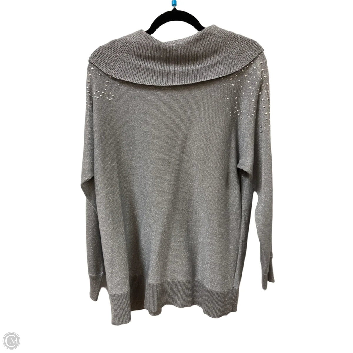 Sweater By Ruby Rd In Silver, Size: Xl