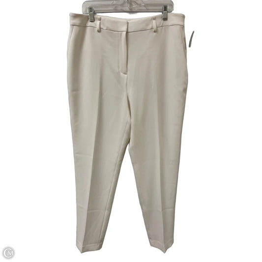 Pants Dress By Donna Karan In White, Size: 14