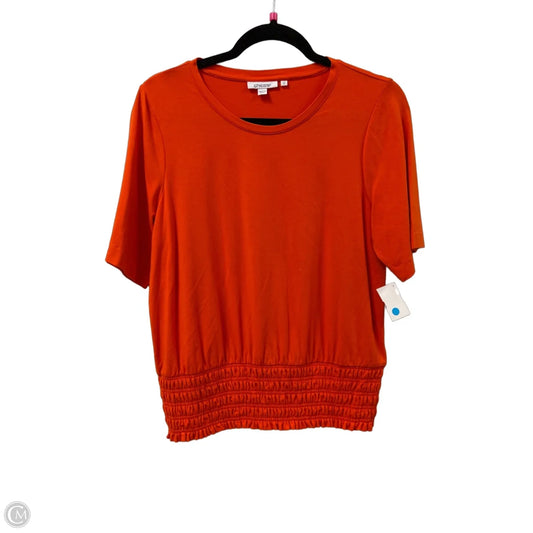 Top Short Sleeve By Chicos In Orange, Size: M