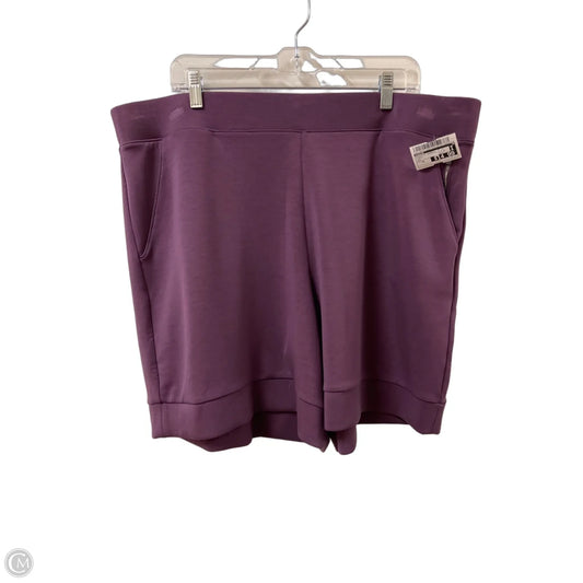 Athletic Shorts By Chicos In Purple, Size: 16