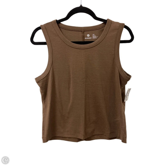 Tank Top By Sundry In Brown, Size: L