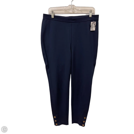 Pants Leggings By Chicos In Navy, Size: 12