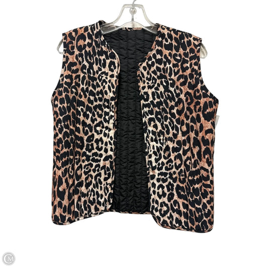 Vest Puffer & Quilted By Clothes Mentor In Animal Print, Size: M