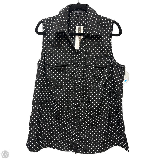 Top Sleeveless By Notations In Black, Size: 1x