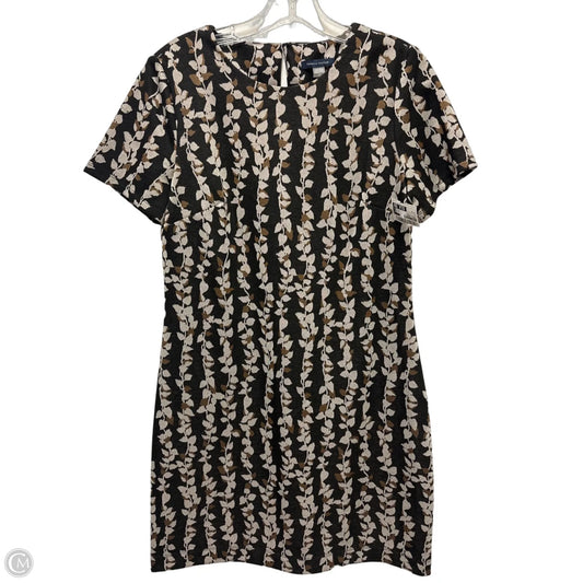 Dress Casual Midi By Tommy Hilfiger In Black & Brown, Size: M