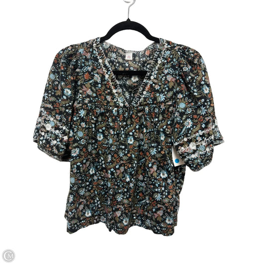 Top Short Sleeve By Old Navy In Floral Print, Size: S