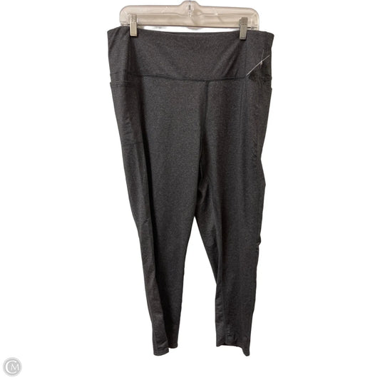 Athletic Leggings By Skechers In Grey, Size: 1x