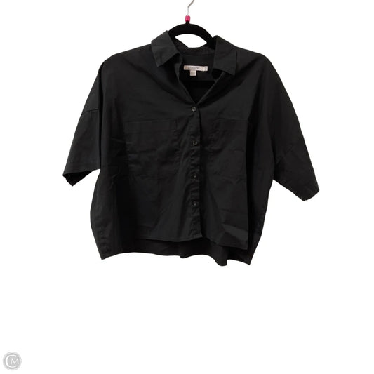 Blouse Short Sleeve By Chicos In Black, Size: Xs