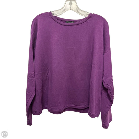 Top Long Sleeve By Eileen Fisher In Purple, Size: M