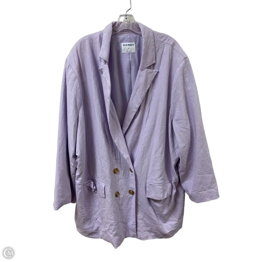 Blazer By Old Navy In Purple, Size: 3x
