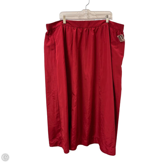 Skirt Maxi By Old Navy In Red, Size: 22