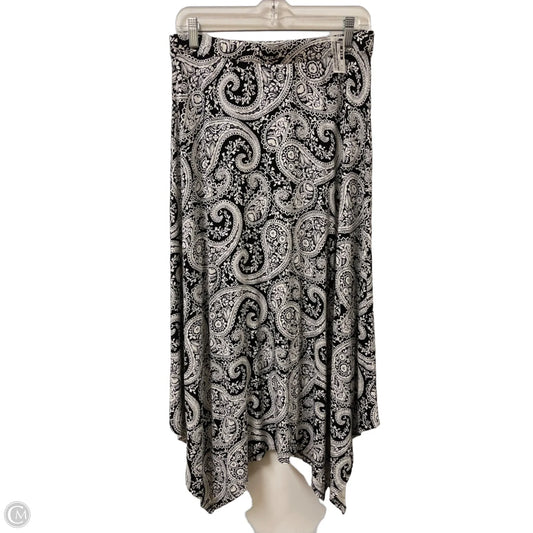 Skirt Maxi By Clothes Mentor In Black & White, Size: 10