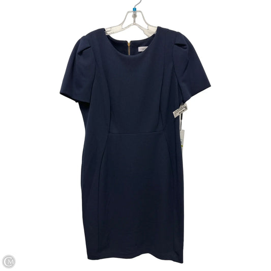 Dress Work By Calvin Klein In Navy, Size: L