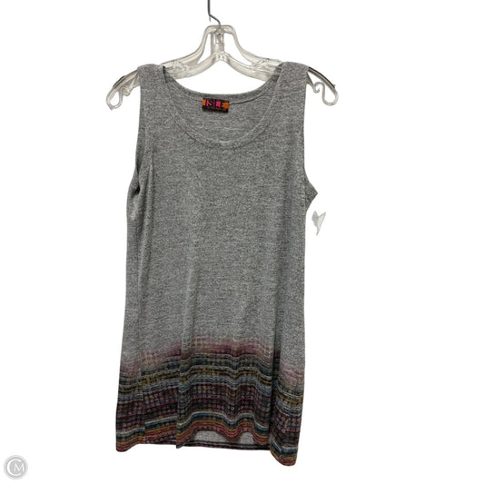 Tunic Sleeveless By Clothes Mentor In Grey, Size: S