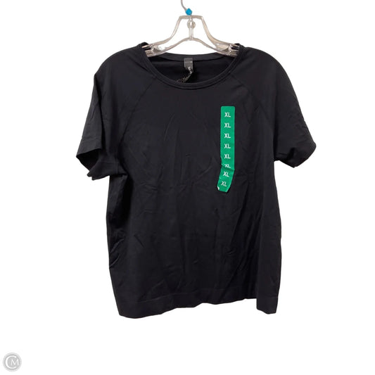 Athletic Top Short Sleeve By Mondetta In Black, Size: Xl