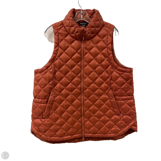 Vest Puffer & Quilted By Athleta In Orange, Size: 1x