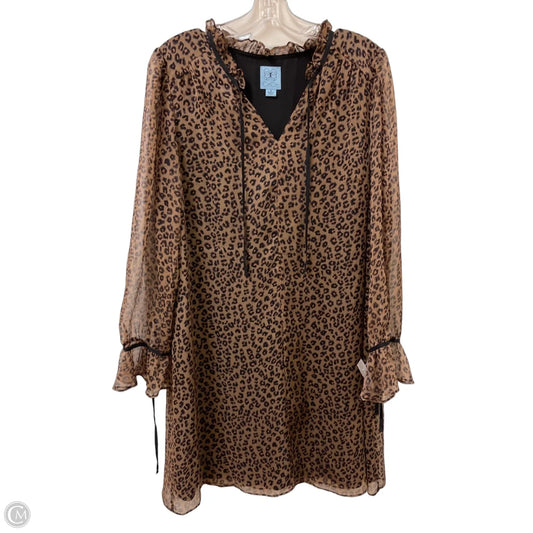 Dress Casual Midi By Cece In Animal Print, Size: M