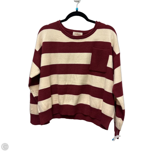 Sweater By Listicle In Cream & Red, Size: S