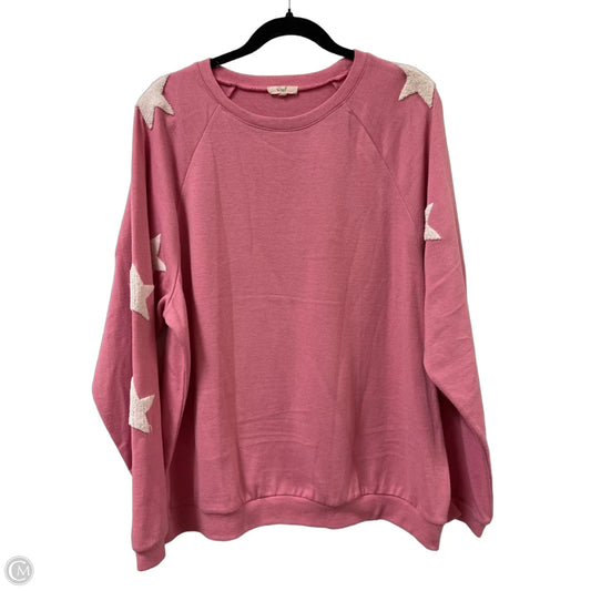 Sweater By Easel In Pink, Size: S