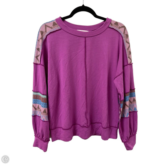 Sweater By Ces Femme In Purple, Size: S