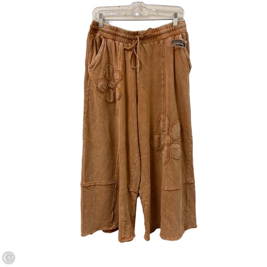Pants Wide Leg By Clothes Mentor In Brown, Size: 12