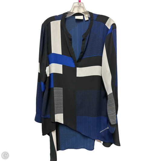 Tunic Long Sleeve By Chicos In Blue, Size: L