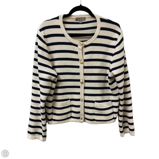 Sweater Cardigan By J. Crew In Navy, Size: Xl