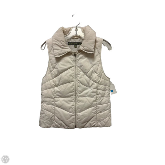 Vest Puffer & Quilted By Kenneth Cole Reaction In Cream, Size: M