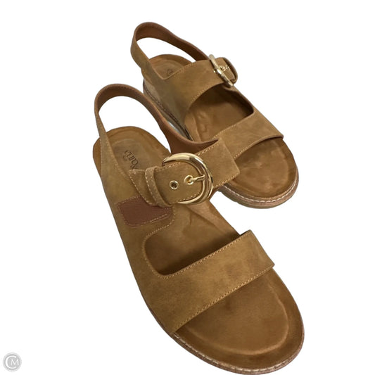Sandals Flats By Sofft In Brown, Size: 10