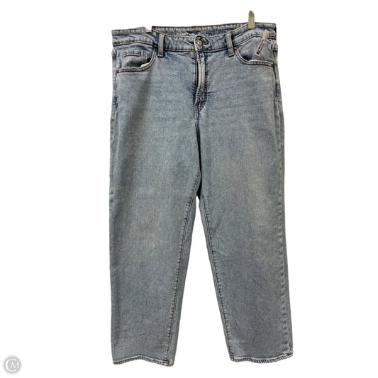 Jeans Straight By Old Navy In Blue Denim, Size: 14