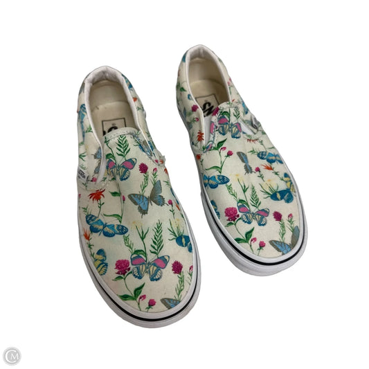 Shoes Flats By Vans In Floral Print, Size: 6.5