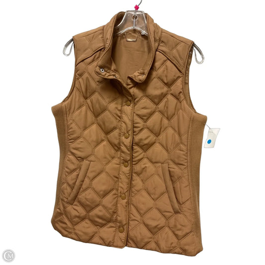 Vest Puffer & Quilted By Chicos In Tan, Size: M