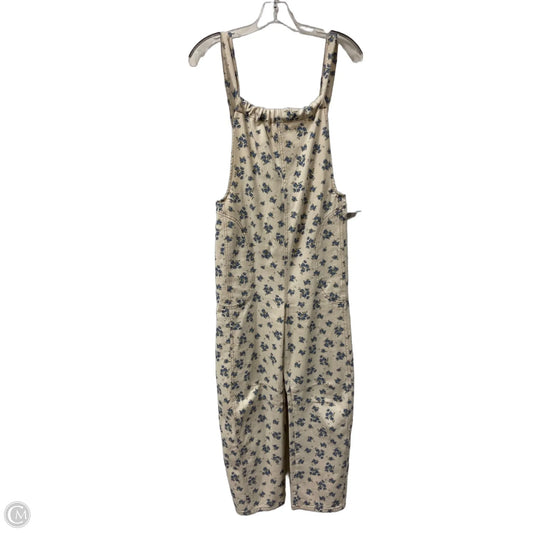 Overalls By Peach Love Cream California In Floral Print, Size: S